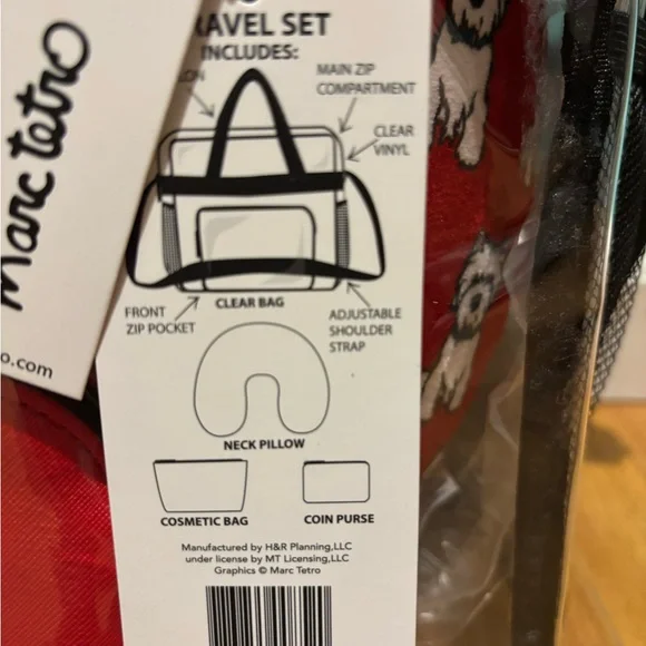 NWT Marc Tetro 4 pc travel set - Westie - Picture 7 of 7